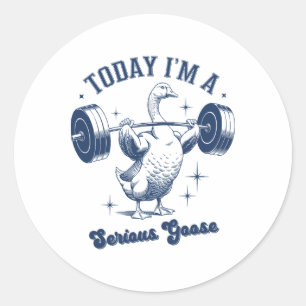 Adesivo Hoje eu sou um grande jogador ganso e poderoso Gym