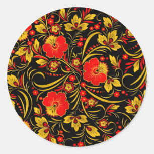 Adesivo Hokhloma russo