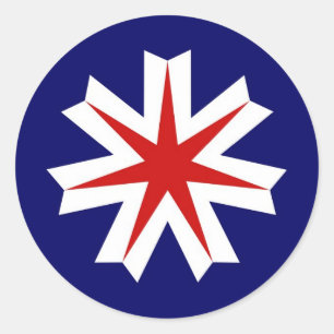 Adesivo Hokkaido da prefeitura da bandeira da região do