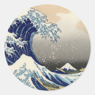Adesivo Hokusai: A onda de excelentes de Kanagawa