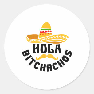 Adesivo Hola Achos Funny Cinco De Mayo Mexicano
