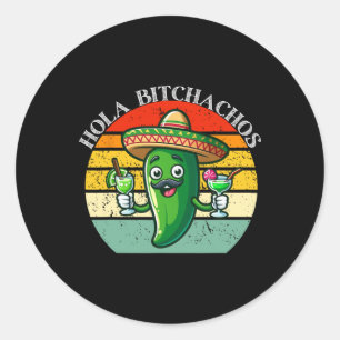 Adesivo Hola Achos Funny Jalapeno Cinco Mexicano De Mayo M