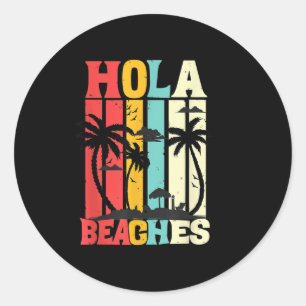 Adesivo Hola Beaches Funny Aloha Beach Family Summer Vacat