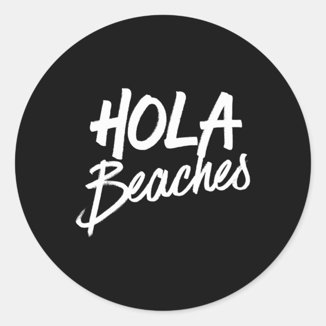 Adesivo Hola Beaches Summer Beach Vacation (Frente)