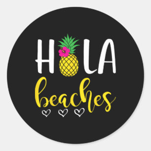 Adesivo Hola Pineapple Bachelorette Beaches Férias de Verã