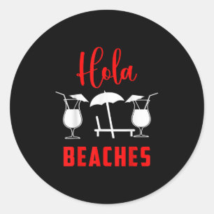 Adesivo Hola Pineapple Soda Girl On The Beaches In Sunset