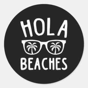 Adesivo Hola Praias Férias Funny Beach Férias Summer Gi