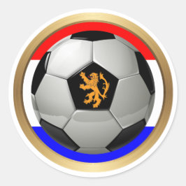 Adesivo Holanda - Bola de Futebol com Leão Holandês