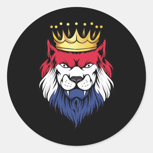 Adesivo Holanda Lion King Flag (Frente)