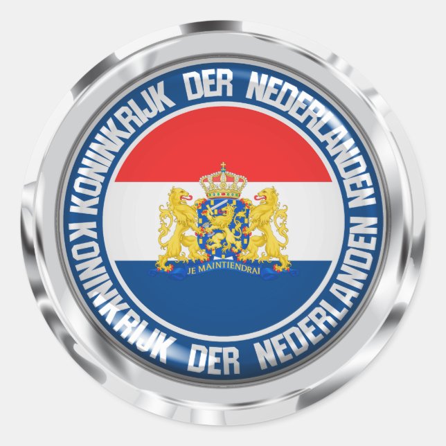 Adesivo Holanda Round Emblem (Frente)