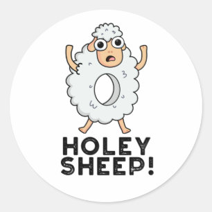 Adesivo Holey Sheep Funny Animal Pun