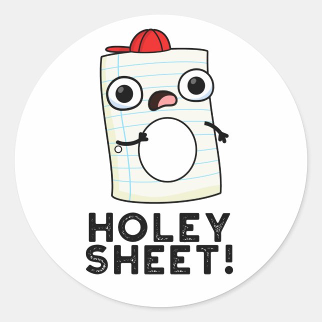 Adesivo Holey Sheet Funny Paper Pun (Frente)