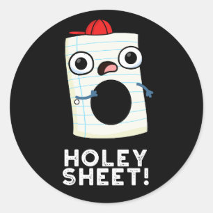 Adesivo Holey Sheet Funny Paper Pun Dark BG