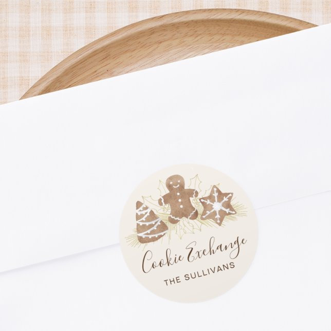 Adesivo Holiday Cookie Exchange Party (Criador carregado)