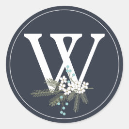 Adesivo Holiday Deseja Monograma Envelope de Natal