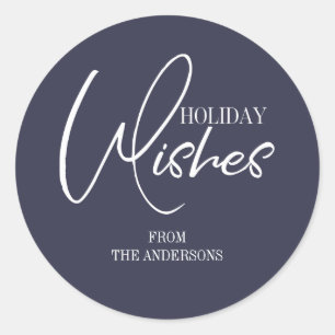 Adesivo Holiday Deseja O Vinheta De Natal