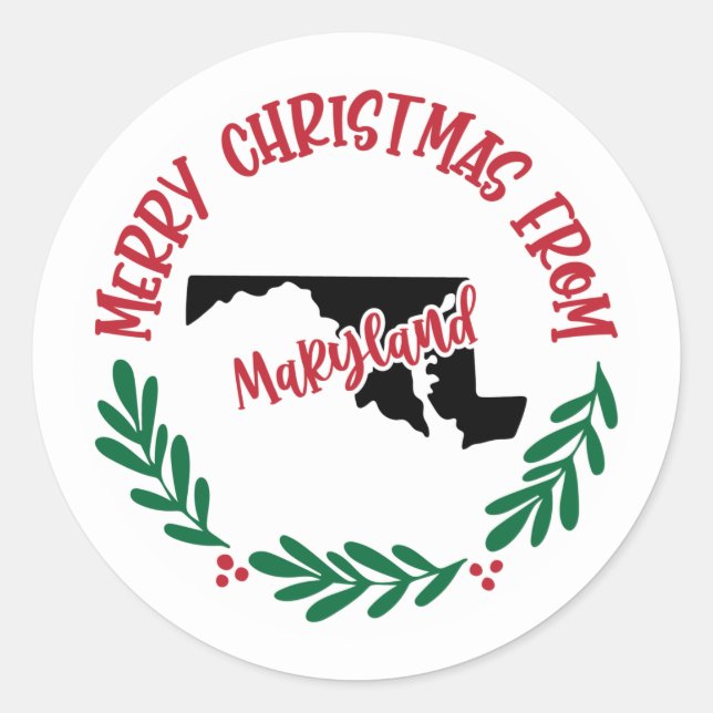 Adesivo Holiday Sticker de Maryland (Frente)