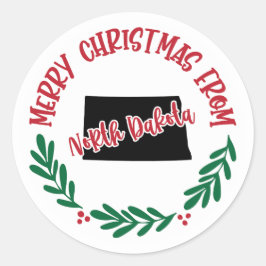 Adesivo Holiday Sticker do Dakota do Norte