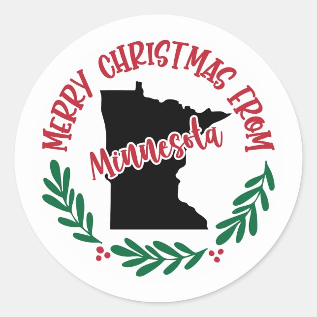 Adesivo Holiday Sticker do Minnesota (Frente)