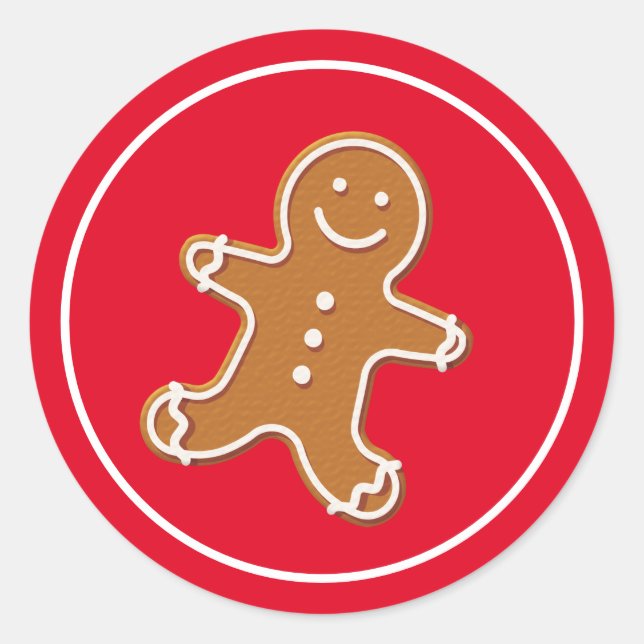 Adesivo Holiday Stickers Gingerpão Man (Frente)