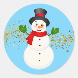 Adesivo Holiday Stickers-Snowman