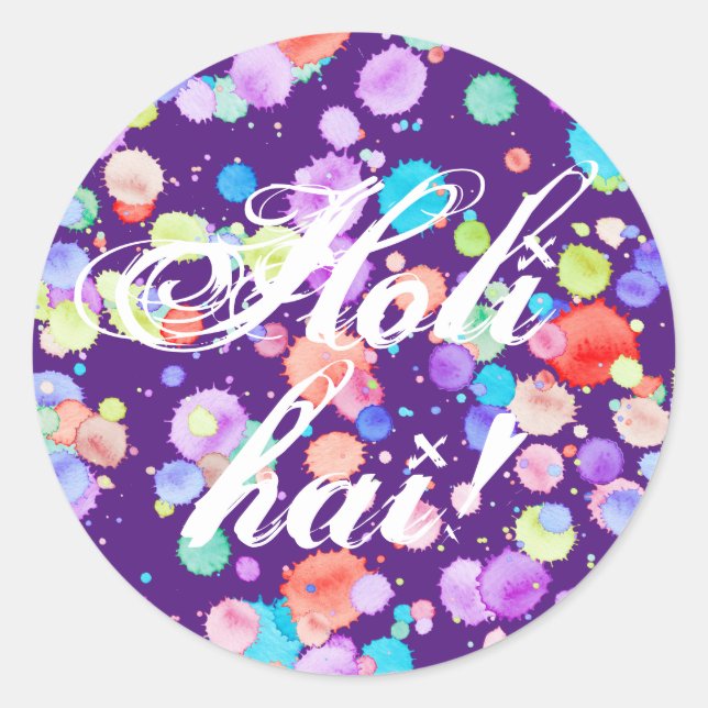 Adesivo holiES - Splatter multicolor 1 + seu backgr. (Frente)