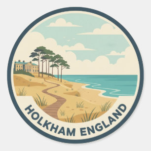 Adesivo Holkham Norfolk England Viagem