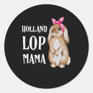 Adesivo Holland Lop Bunny Mama Amantes de Coelho