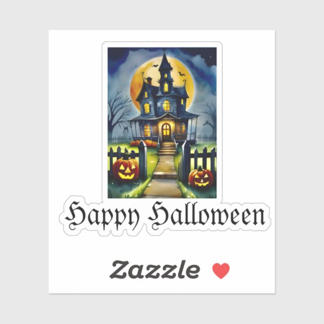 Adesivo Hollow e Lua Assombrados (Folha)