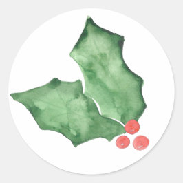 Adesivo Holly Berries E Folhas
