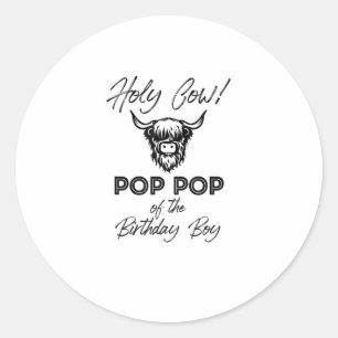 Adesivo Holly Cow Pop Da Vaca De Birthday Boy Highland