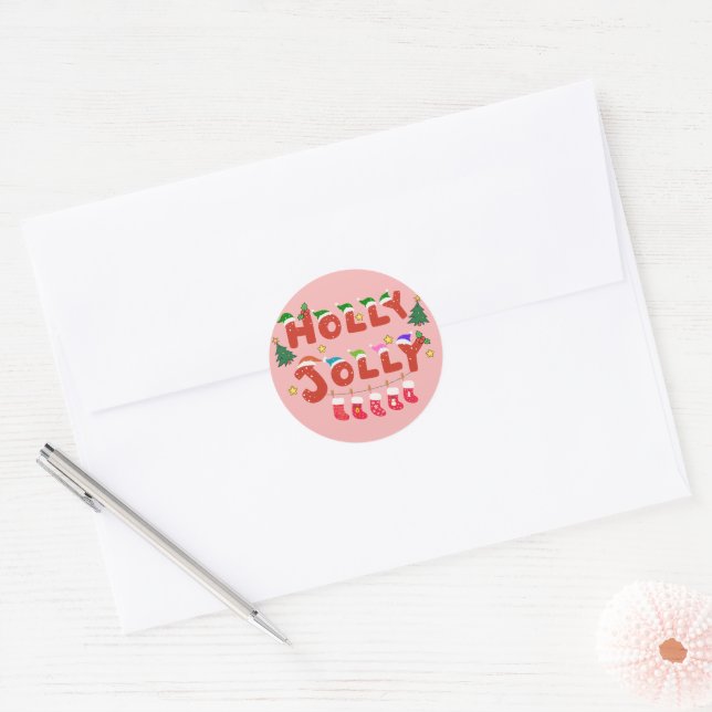 Adesivo Holly Jolly (Envelope)