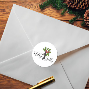 Adesivo Holly Jolly Cute Funny Penguin no Natal