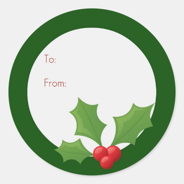 Adesivo Holly Jolly Label (Frente)