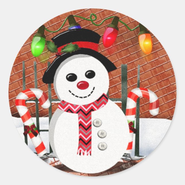 Adesivo Holly Jolly Snowman (Frente)