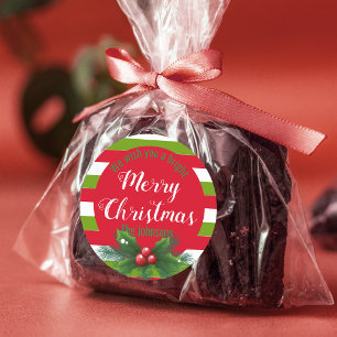 Adesivo Holly Sai e Berries Green White Christmas