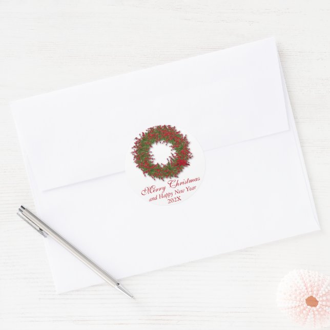 Adesivo Holly Wreath (Envelope)