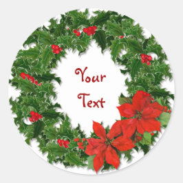 Adesivo Holly Wreath Customize
