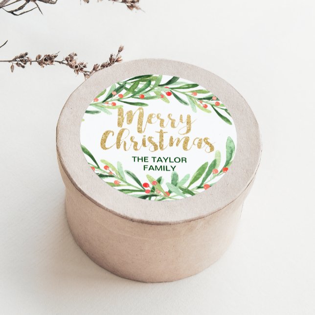 Adesivo Holly Wreath Felry Natal (Criador carregado)