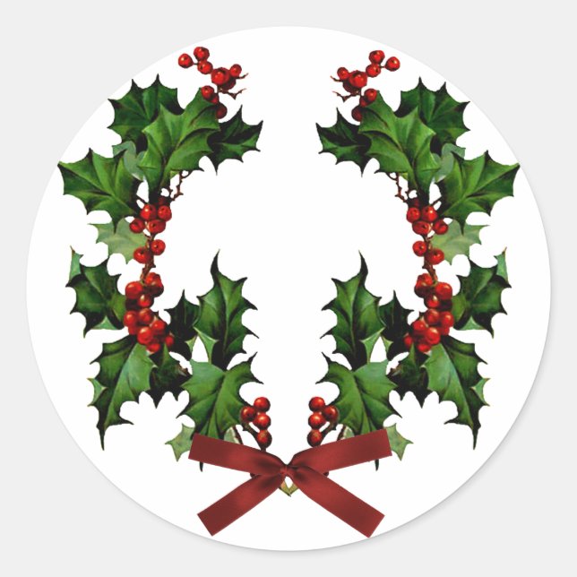 Adesivo Holly Wreath Sticker (Frente)
