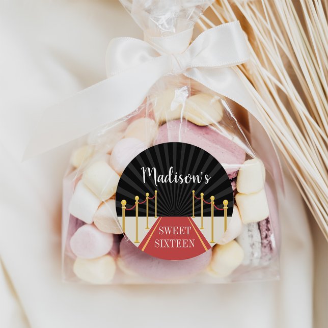 Adesivo Hollywood Red Carpet Personalizado (Criador carregado)