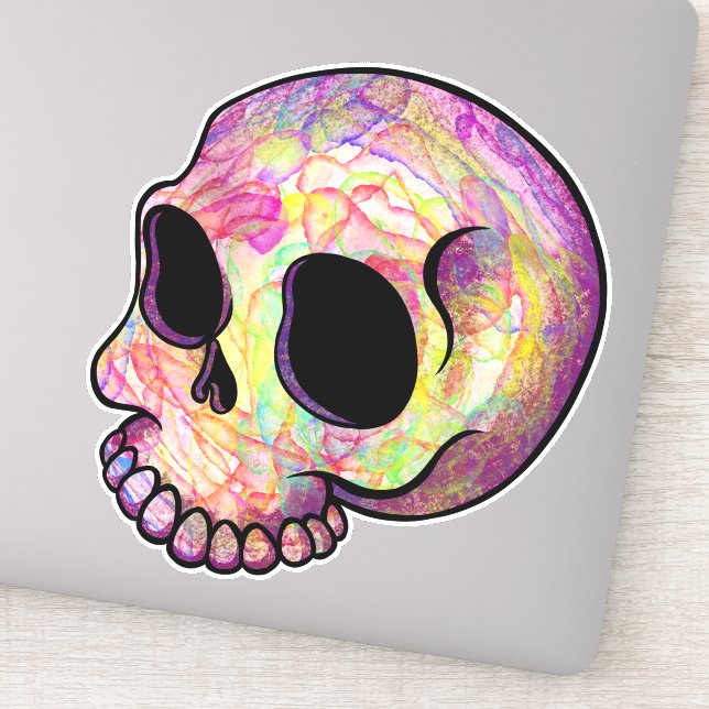 Adesivo Holo skully vinyl (Detalhe)