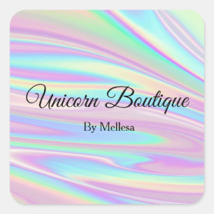 Adesivo holográfico de unicórnio
