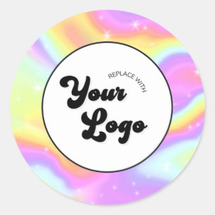 Adesivo Holográfico Seu Logotipo Personalizado de Negócios