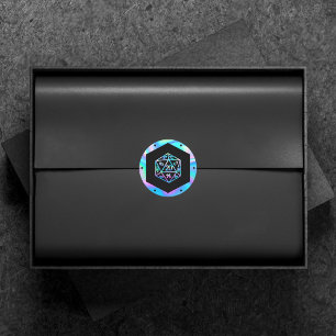 Adesivo Holograma D20 - Crit   PnP Tabletop Gamer Dice