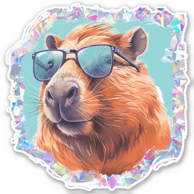 Adesivo Holographic Capybara (Frente)