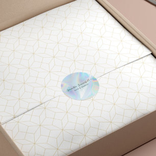 Adesivo Holographic QR Code Beauticista Salon Handmade