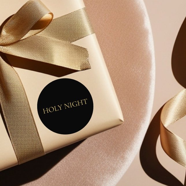 Adesivo HOLY NIGHT Minimalist Christian Christmas (Criador carregado)