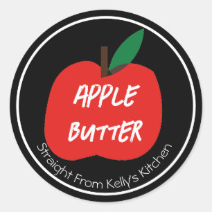 Adesivo Home Canning Business Apple Butter Modern Label