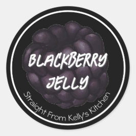 Adesivo Home Canning Business Blackberry Jelly Jam Label